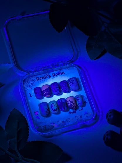 LIMITED | Glow in the Dark Matte Halloween Nails