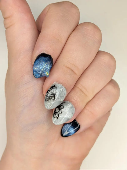 Cateye Butterfly Press on Nails
